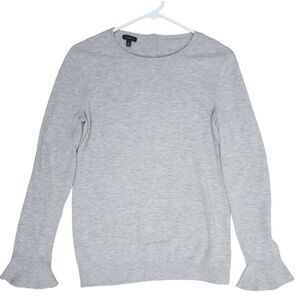 Talbots Gray Lambswool Blend Pullover Sweater